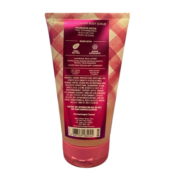 🛁 Bath & Body Works Gingham Gorgeous Foaming Sugar Body Scrub – 8 fl oz New - Picture 2 of 2